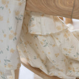 India Convertible Tie-back Maxi Dress in yellow flowers